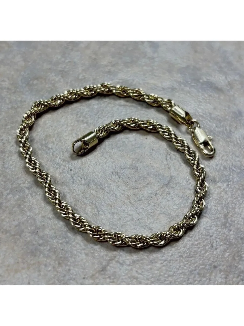 Gold filled  Rope Chain Bracelet